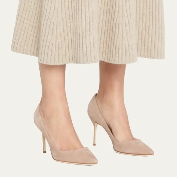 Manolo Blahnik Shoes - Manolo Blahnik Suede Pumps